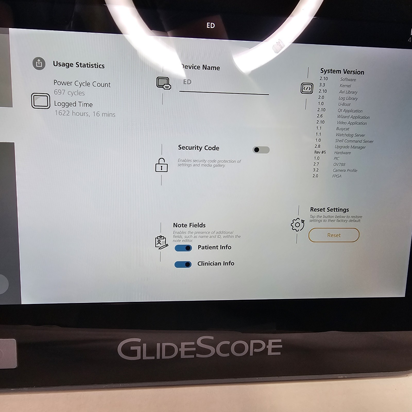 GLIDESCOPE CORE 10 FULL-HD TOUCH SCREEN ENDOSCOPE MONITOR VERATHON Fast shipping