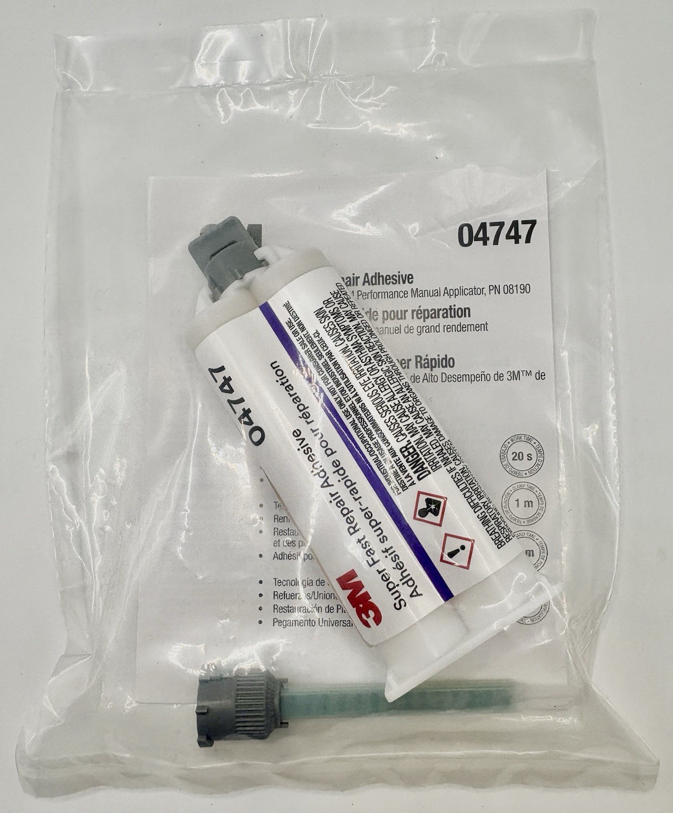 NEW 3M Super Fast Repair Adhesive 04747 1.6 oz