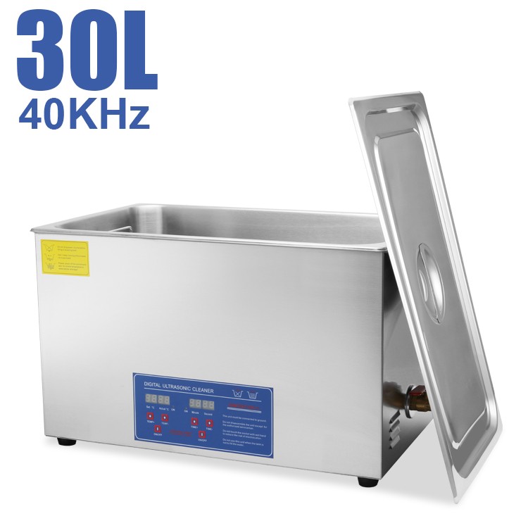 Commercial Grade Digital Ultrasonic Cleaner-Stainless Steel 30L Capacity