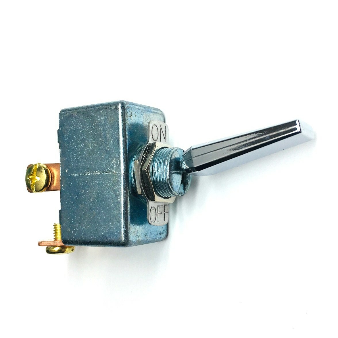 NEW High Current 50 Amp 12-14 V DC Automotive SPST Chrome Toggle On-Off Switch
