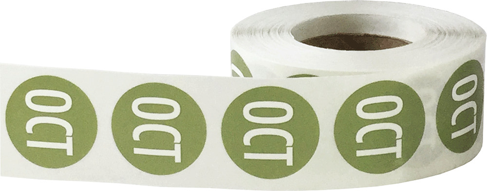 Months of the Year Jan – Dec Stickers | 0.75″ Round | 500 Pack | Pick a Month