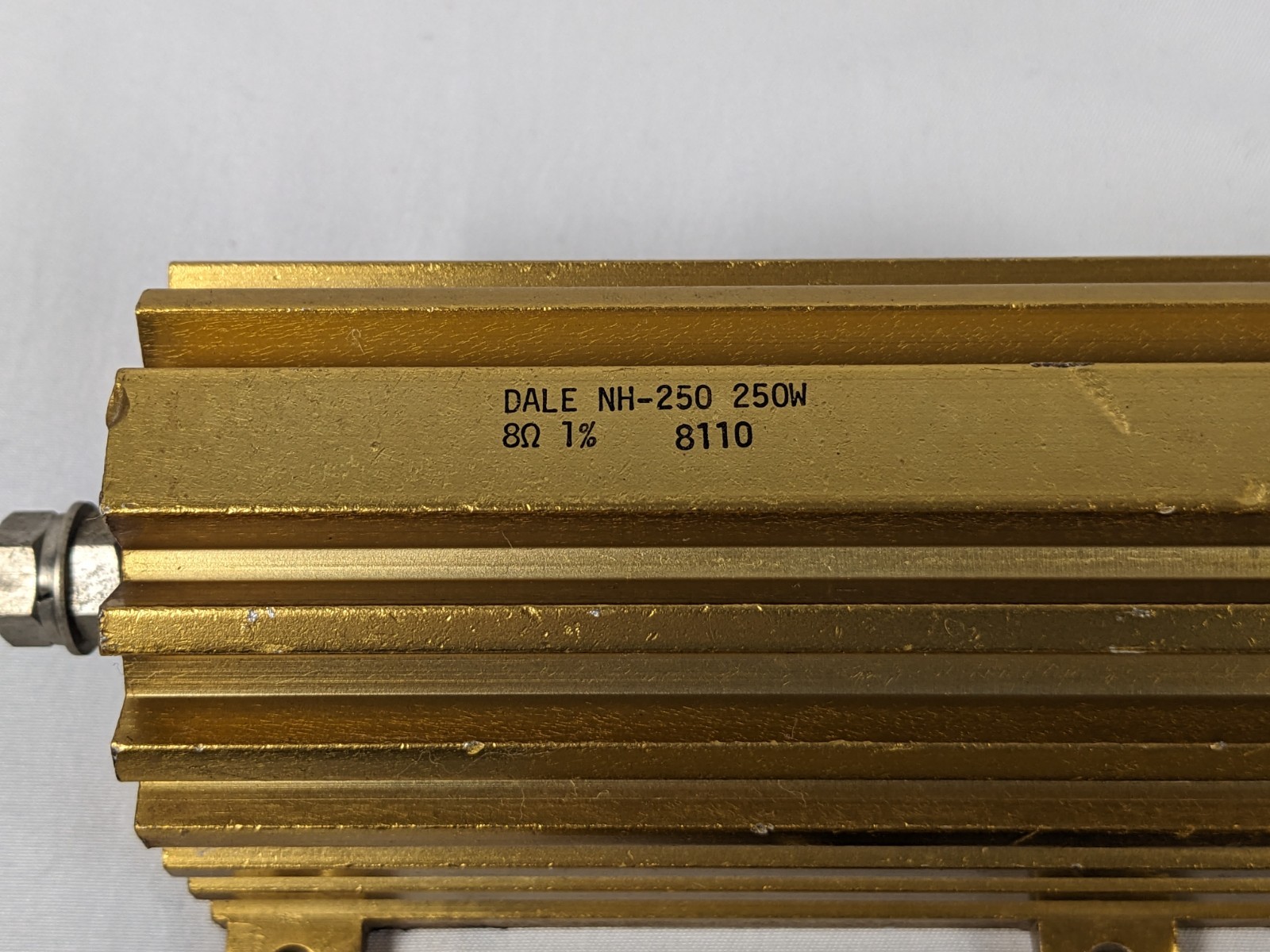 TESTED GOOD – FREE SHIPPING – Lot of 2 Dale NH-250, 8 Ohm, 250W, Power Resistor