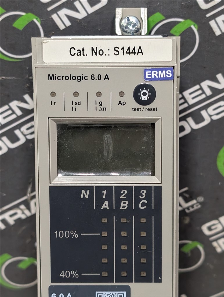 USED Schneider S144A Micrologic 6.0A PowerPact Circuit Breaker Trip Unit LSIG