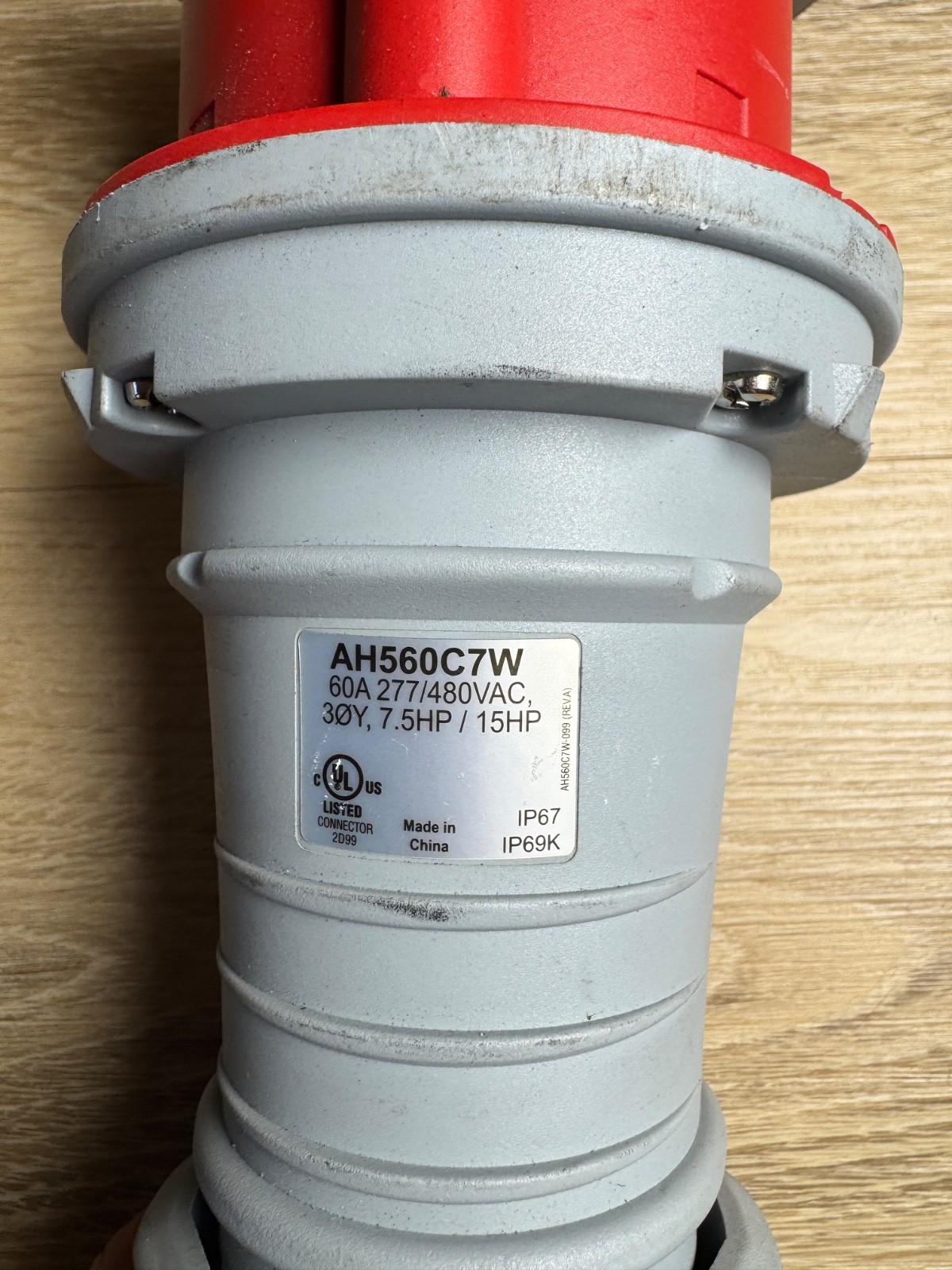 Arrow Hart AH560C7W Conn Pin & Sleeve 60A 277/480V