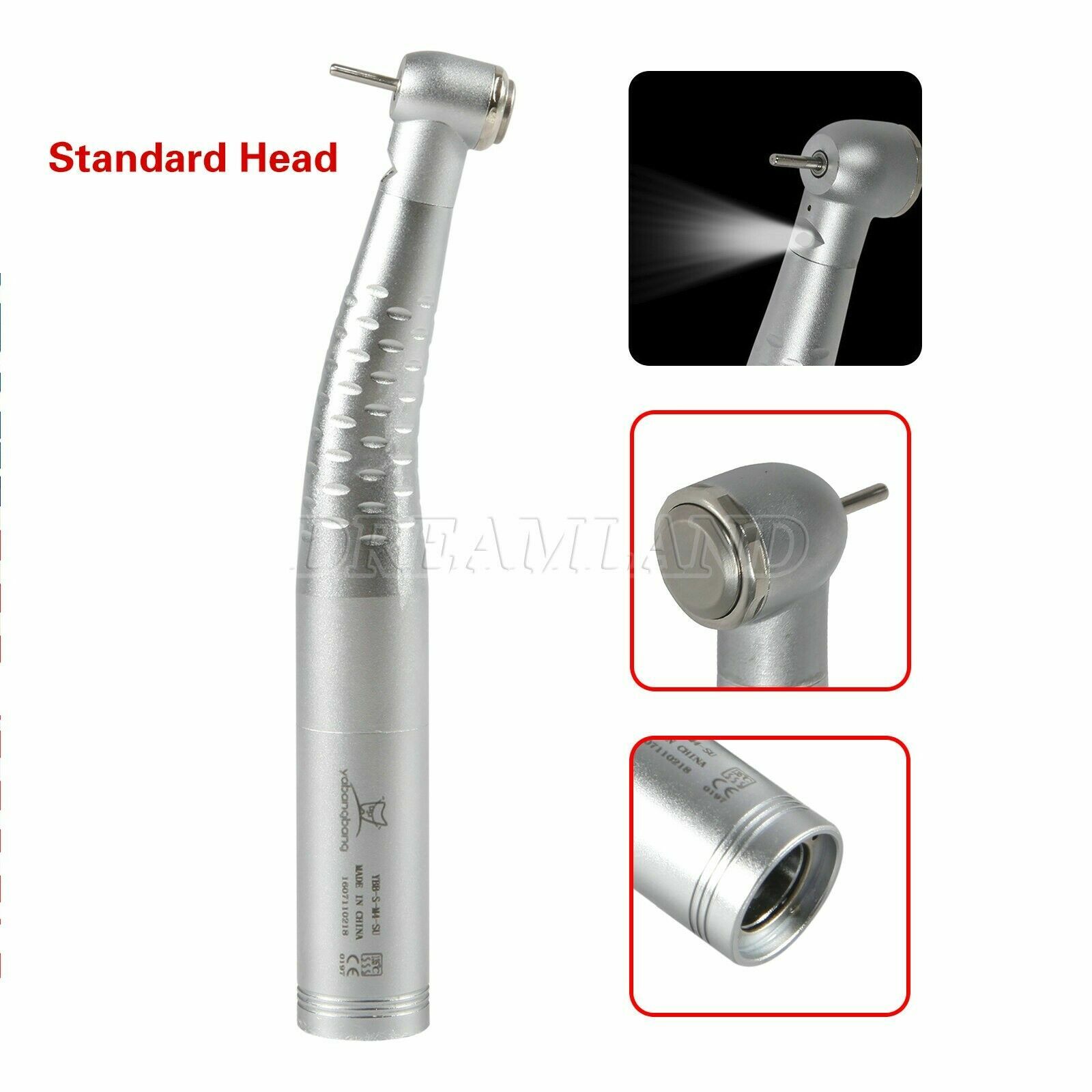 Dental Fiber Optic High Speed Handpiece / 4/6H LED Quick Coupler / Rotor