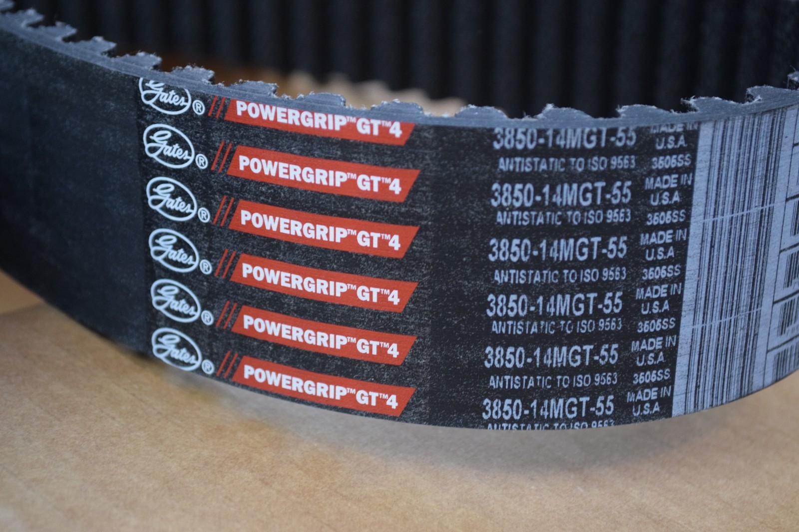Gates 3850-14MGT-55 PowerGrip GT 4 Timing Belt, 275 Teeth, 14mm Pitch – USA NEW
