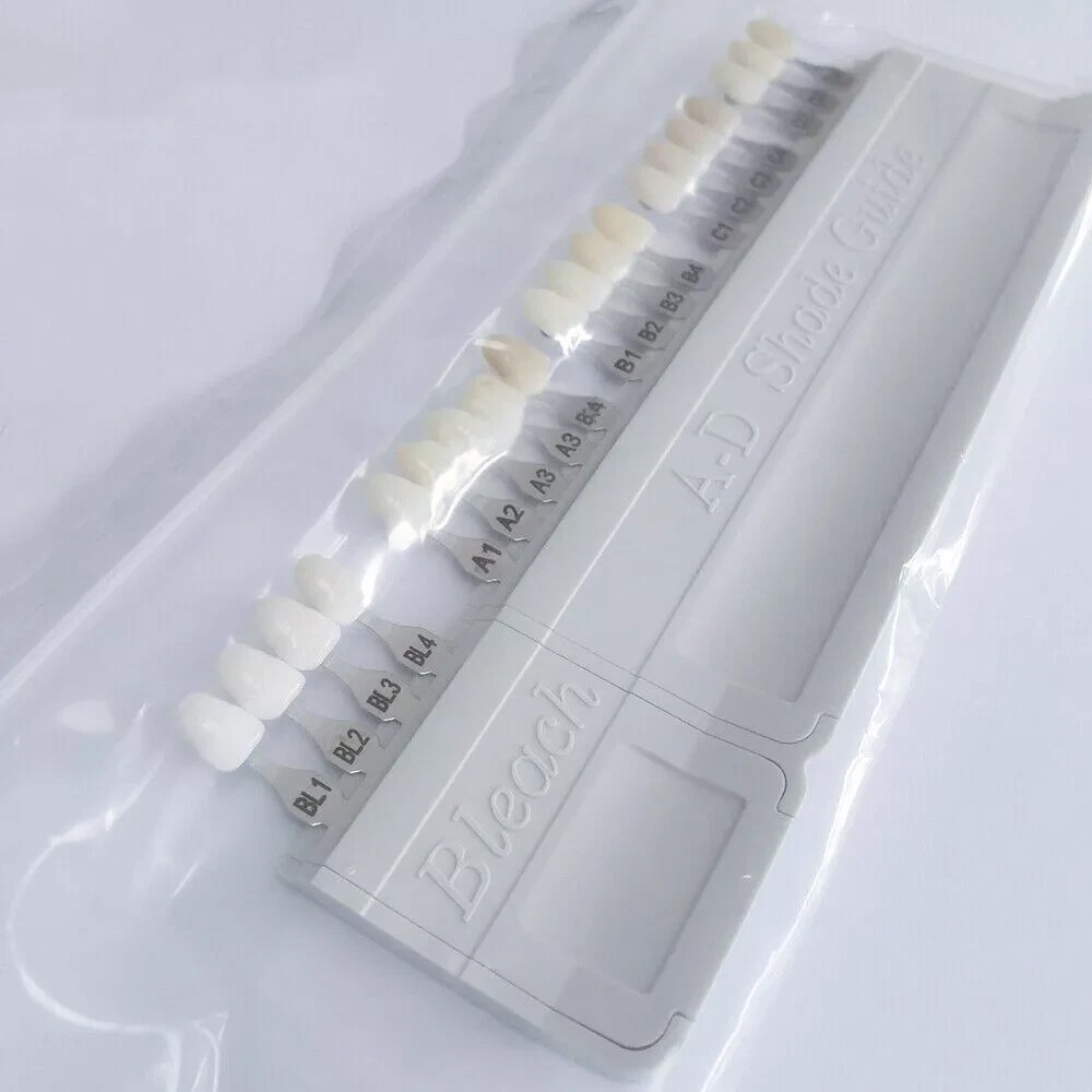1/2 Set For VITA Classical Dental Shade Guide with Bleached Shades Clip New