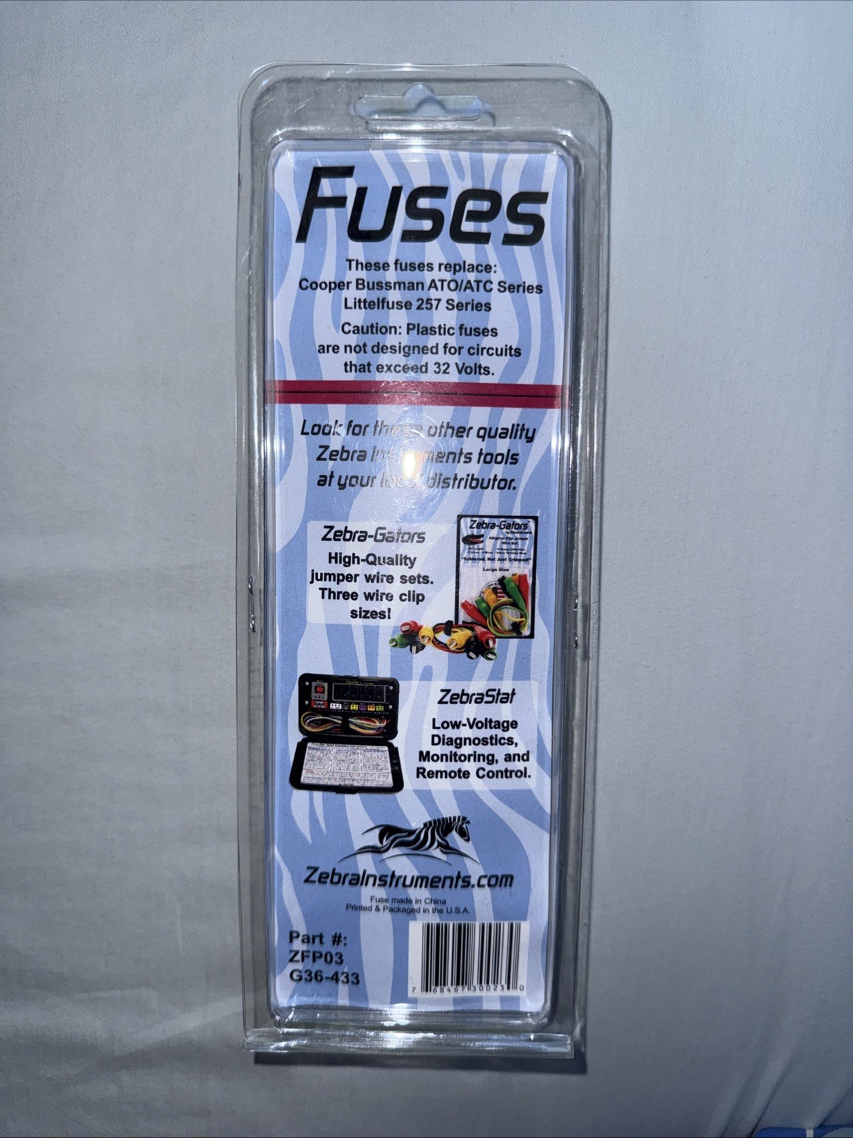 Zebra Instruments – 3 Amp Standard Size Fuses (25ct)- (ZFP03)