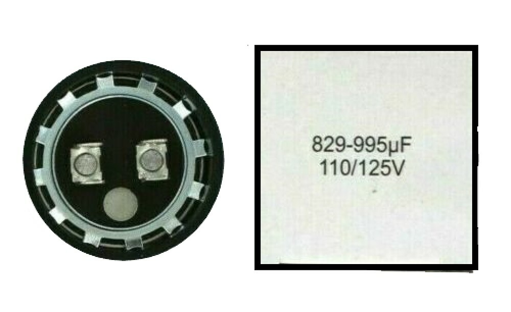 829-995 uF MFD 110-125 VAC 125 V (10x) High Quality Start Capacitors Round
