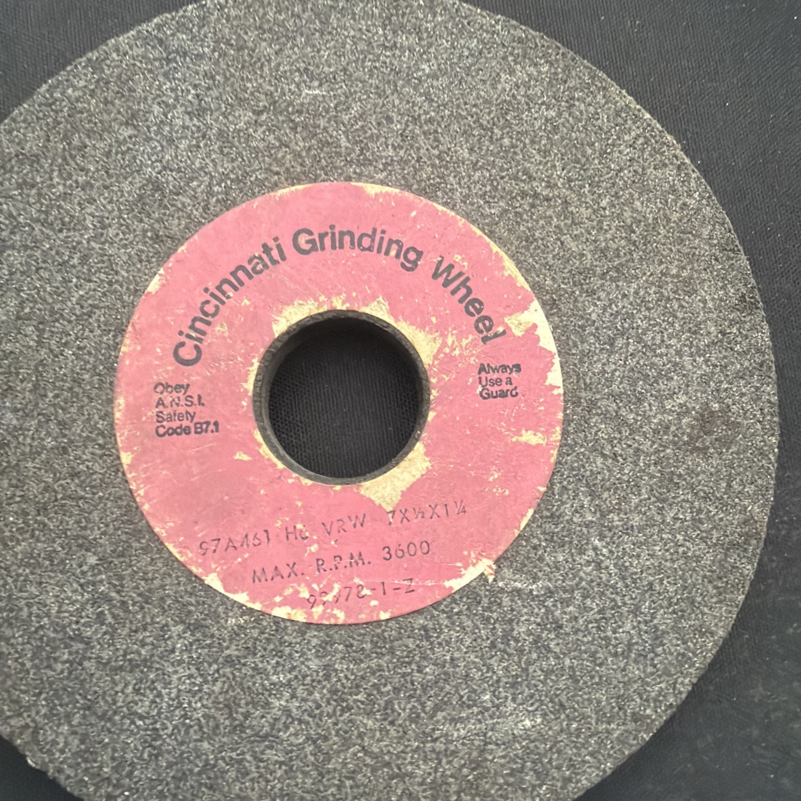 8- Norton, Cincy, MiscSurface Toolroom Grinding Wheel 7″x Misc 1-1/4 Arbor All