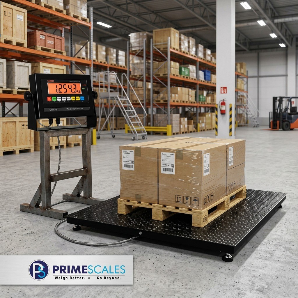 Prime Scales 10000 lb Floor Scale 5’x5′ Legal for Trade NTEP 60″x60″ Platform