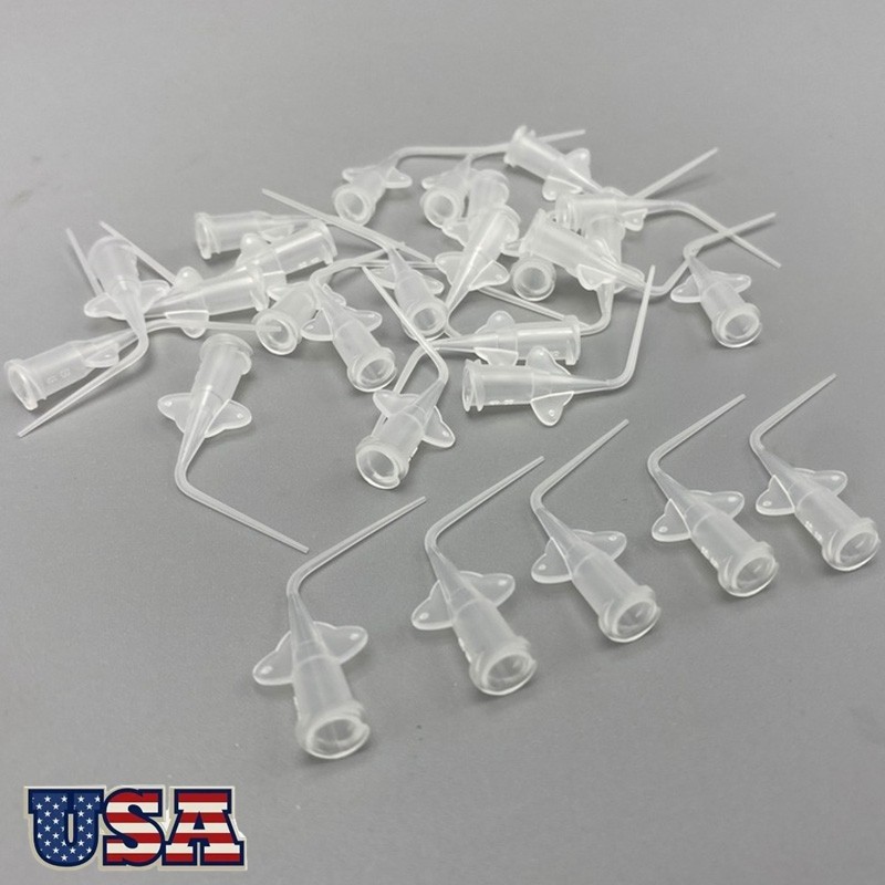 Dental Endo Irrigation Tips Disposable Root Canal Rinsing Tip Syringe Tip 100pcs