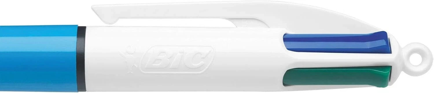BIC 4-Color Mini Ballpoint Pen Medium Point (1.0mm) Assorted Inks 2-Count