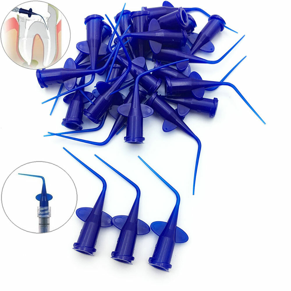 Dental Disposable Irrigation Tip Endo Root Canal Syringe Tip Plastic 0.25/0.35mm