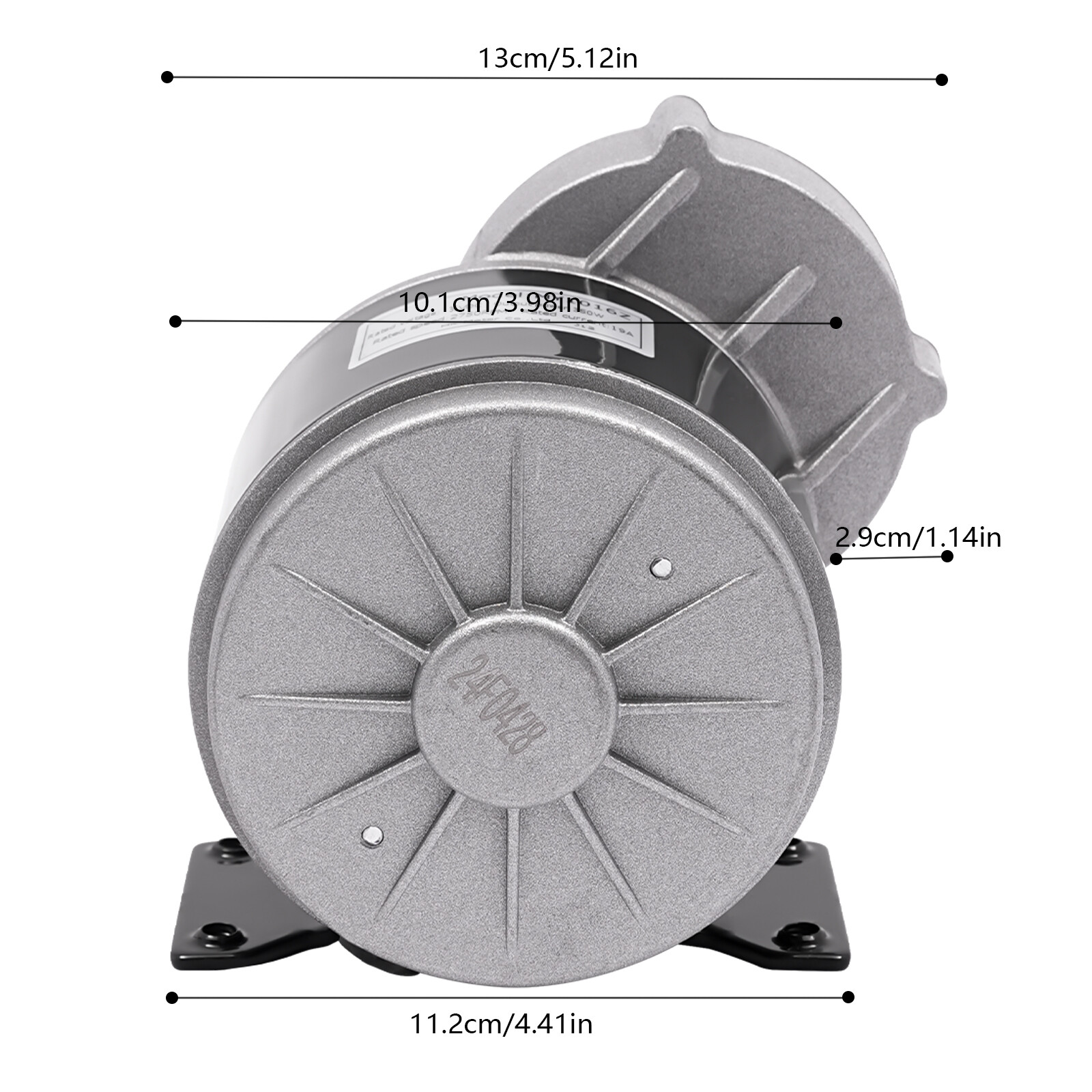 350W Gear Reduction Electric Motor Electric Brushed Pure Copper Motor MY1016Z