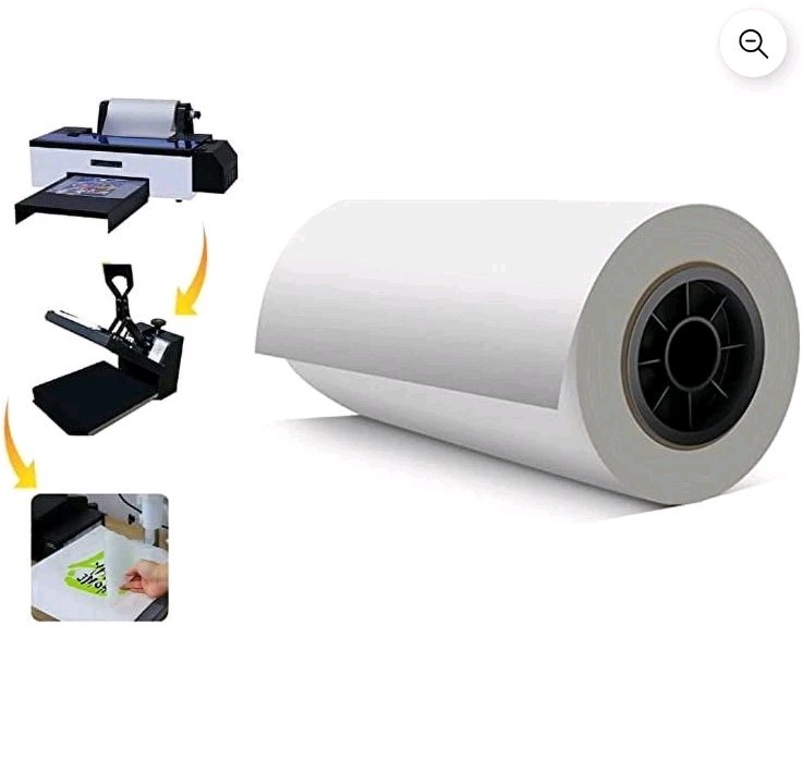 Rock Rose DTF Transfer Film Roll 12in x 328ft Double Sided Coating 75um Thick