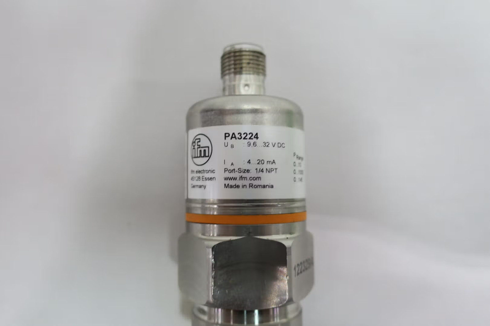 Ifm Efector PA3224 PA-010-RBN14-A-ZVG/US/V Transmitter 9.6-32v-dc 0-145psi