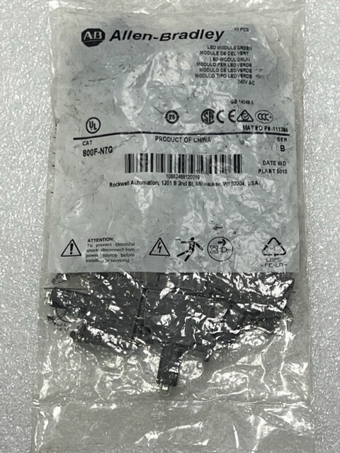 Bag of 10 pcs – 800F-N7G Ser B LED Module Green New in Sealed Bag