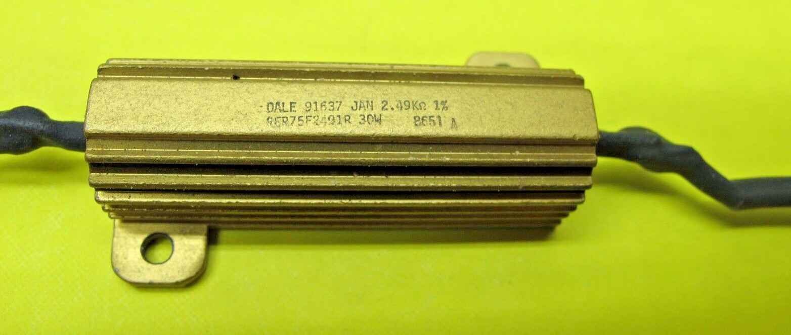 DALE / VISHAY 2.49K Ω RH-250 RESISTOR 30 WATT 0.01 ± % NEW PULL