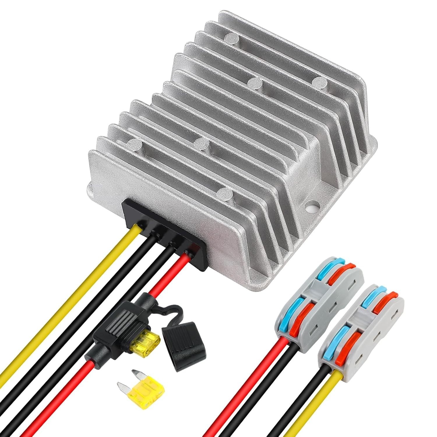 20A 240W DC 18V 20V 24V 36V 48V to 12V Step Down Voltage Converter with Fuse