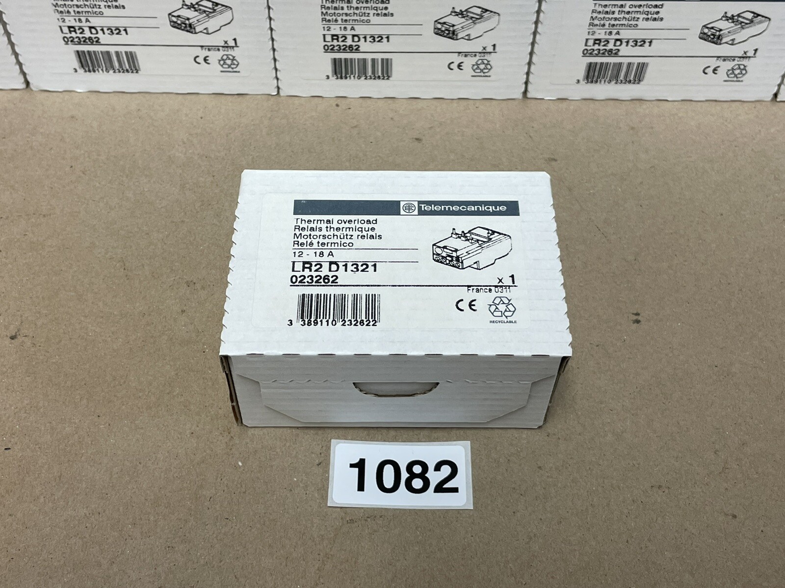(1) TELEMECANIQUE THERMAL OVERLOAD RELAY LR2D1321 12-18AMP NIB NEW IN SEALED BOX