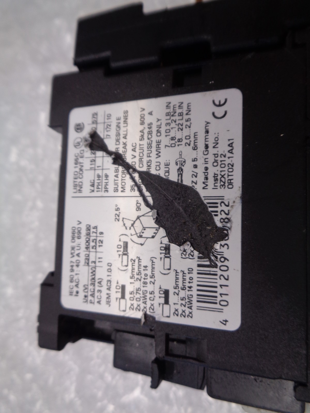 SIEMENS 3RT1024-1B..4 CONTACTOR UNMP