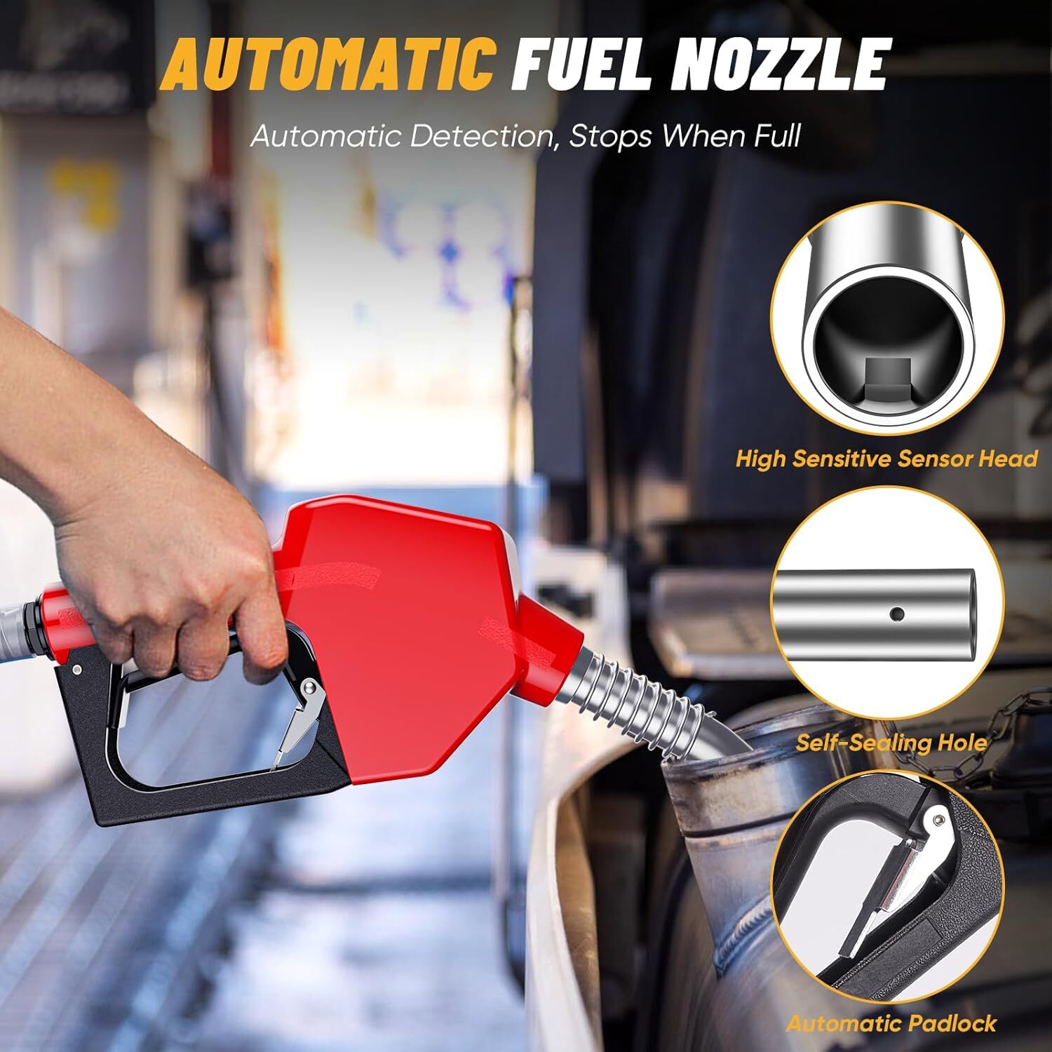 12gpm Cordless Diesel Transfer Pump Kit +Nozzle Self-Priming for Diesel&Kerosene