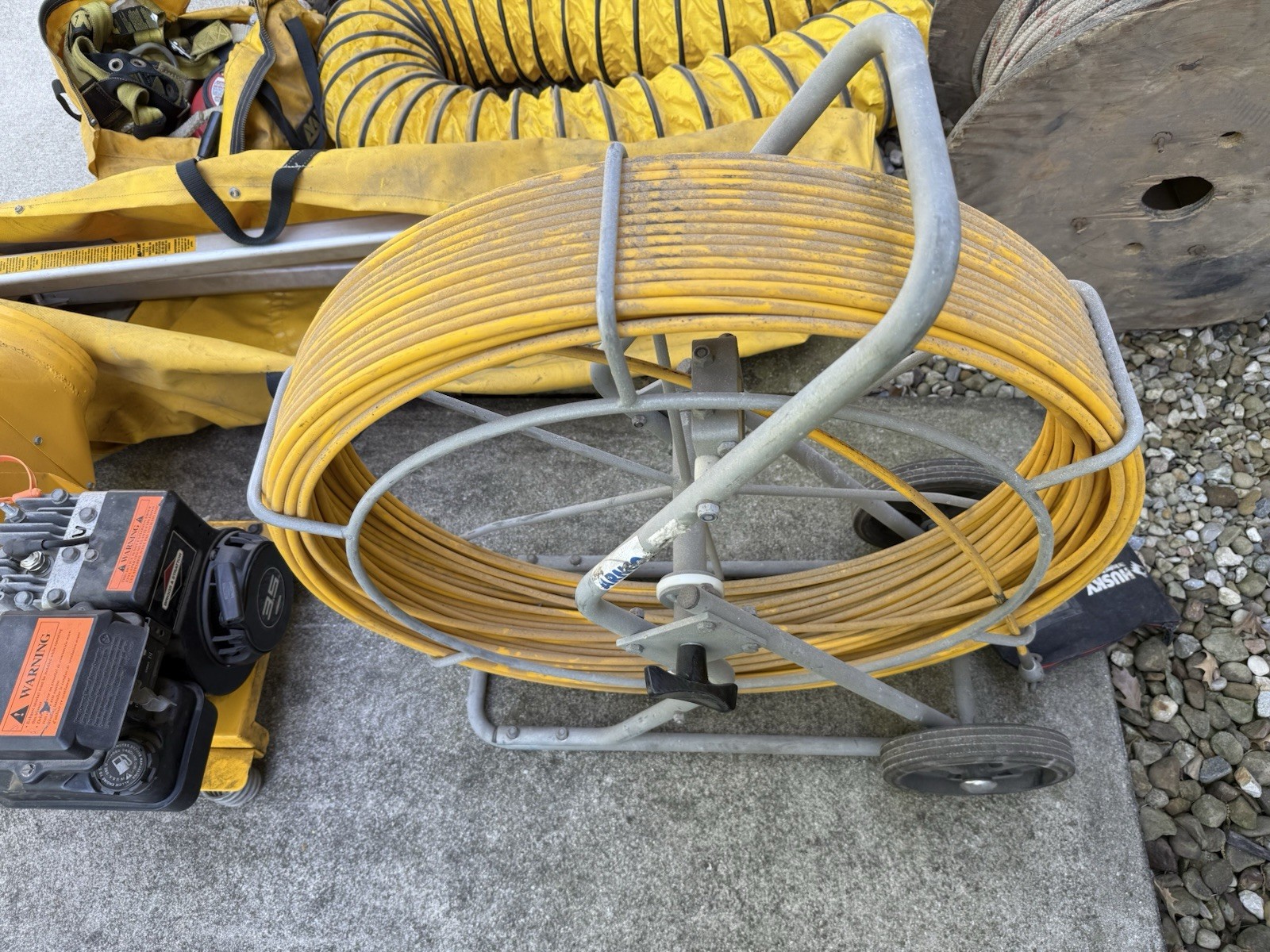 Complete PPE Retractable Confined Space System with Tripod W/ Gas Blower, Extras