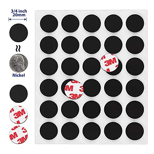 120pcs Magnetic Dots with Adhesive Backing 0.8″ Diameter, Strong 3M Adhesive