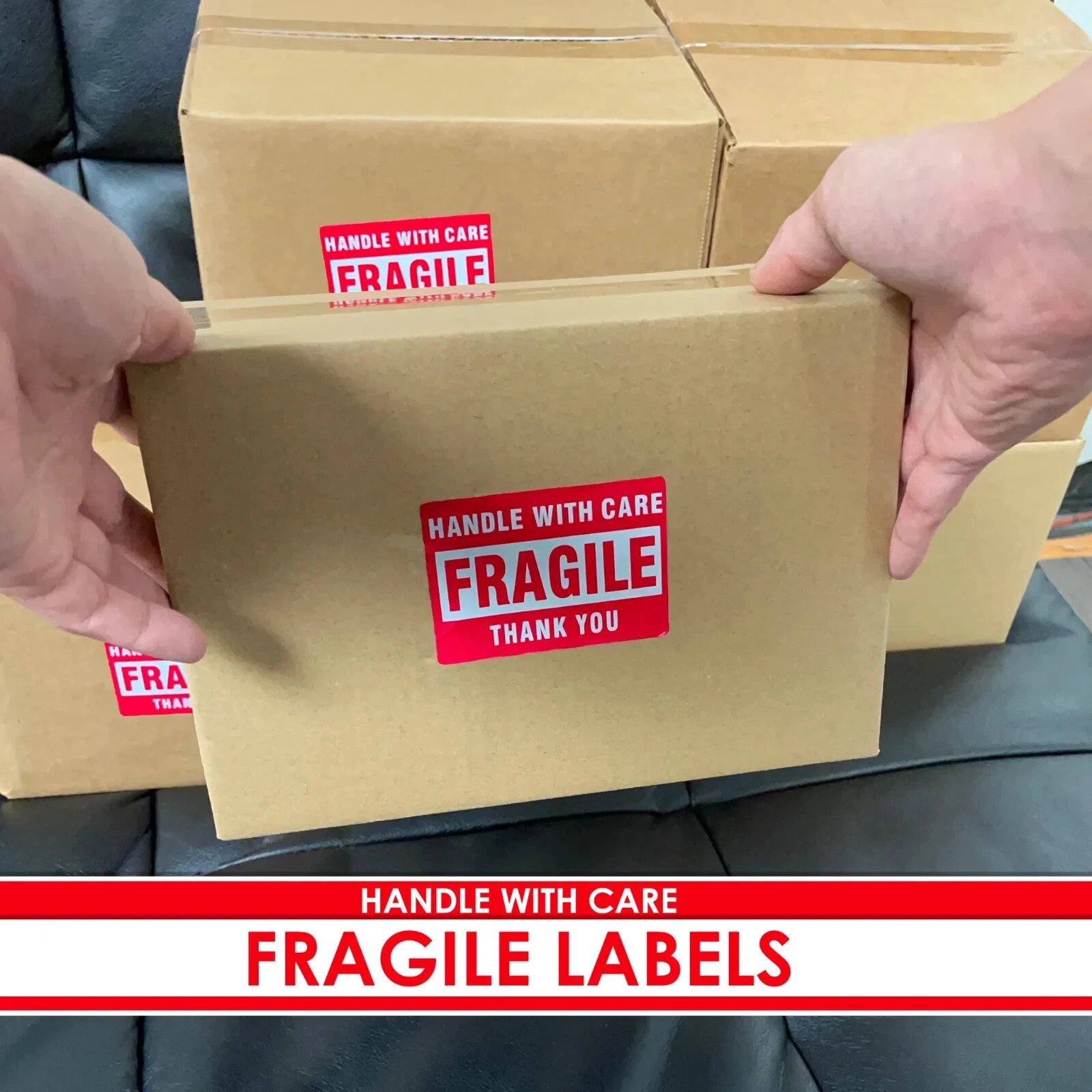 Fragile Stickers 1 Roll 500 2×3 Fragile Label Sticker Handle With Care Mailing