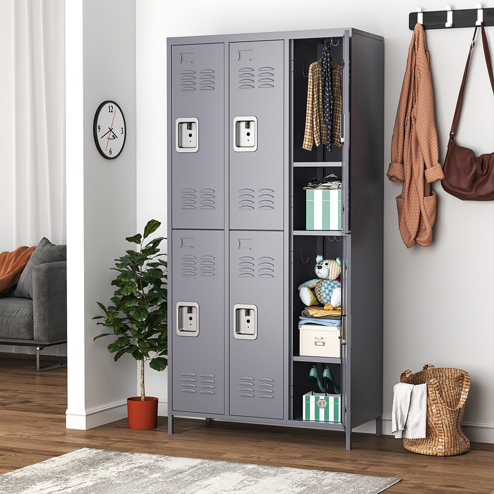 Steel Employee Locker Metal Storage Cabinet for Home Business School Office GYM