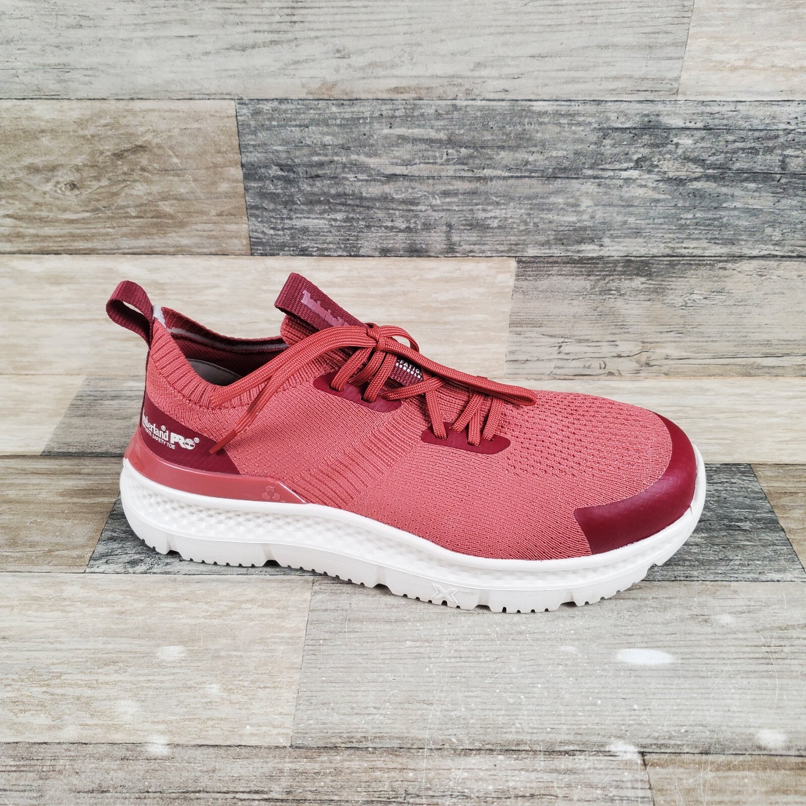 Timberland PRO Setra Knit Composite Safety Toe Womens Work Shoe Sz 6 W Cranberry