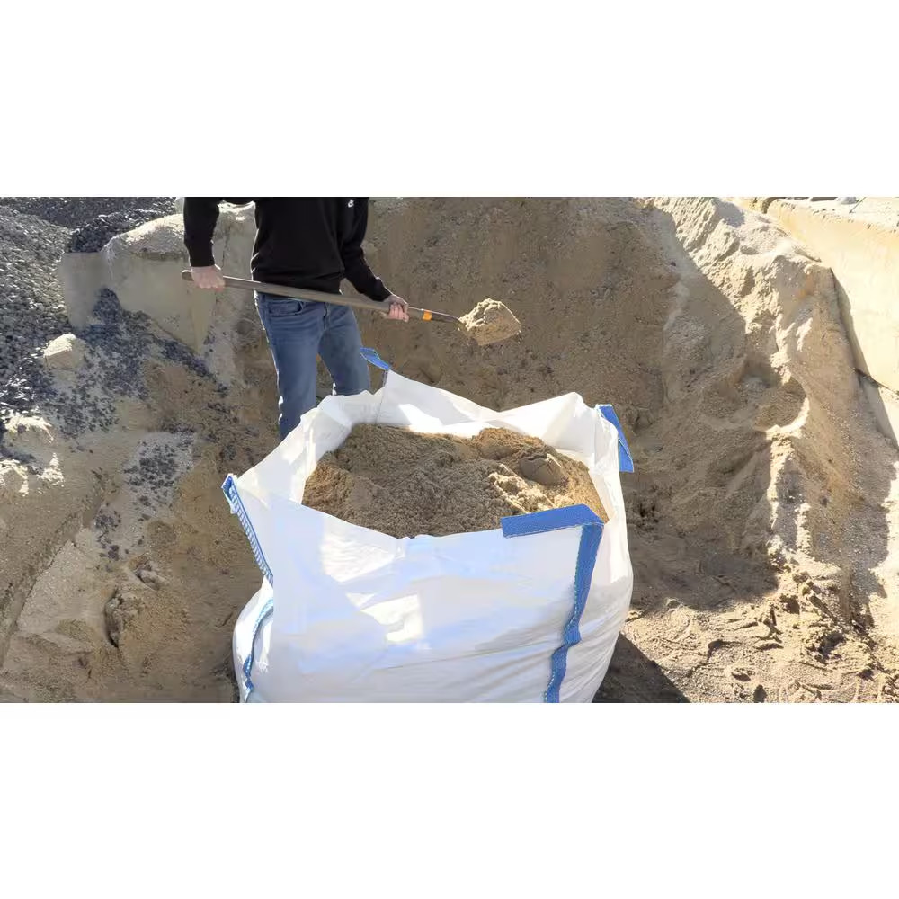 100 Gal. Heavy-Duty Builder’S Bulk Bag White Outdoor Polypropylene Construction