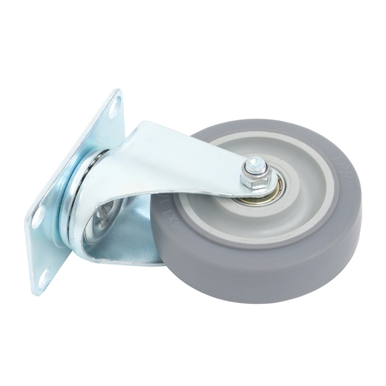 4 Pack Grey 4 Inch Swivel Caster Wheels 1200 Lbs Heavy Duty With Diagonal Bar