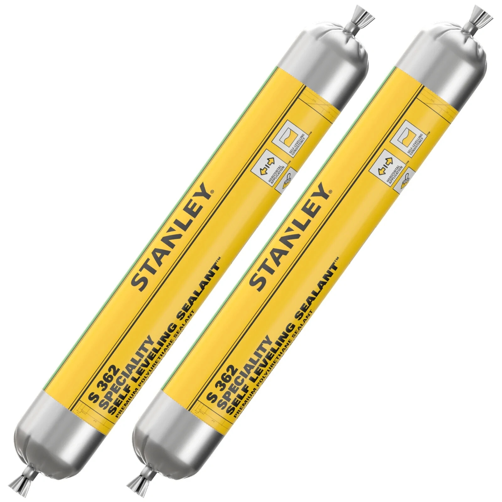 Stanley S362 Specialty Self Leveling Sealant Sausage, 20.3oz 2 Pack White