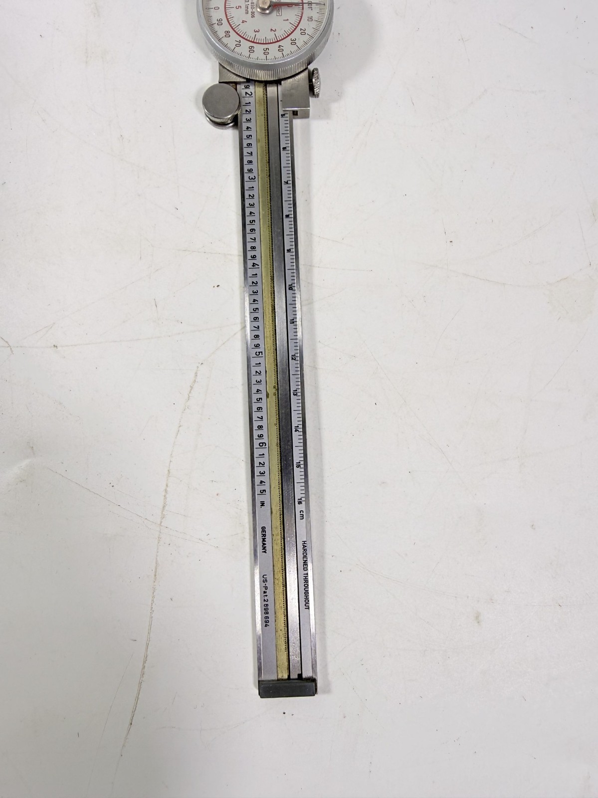 Helios Fowler 52-030-006 .001 Dial Caliper 6.5″ Stainless Steel WORKING F153 Ger