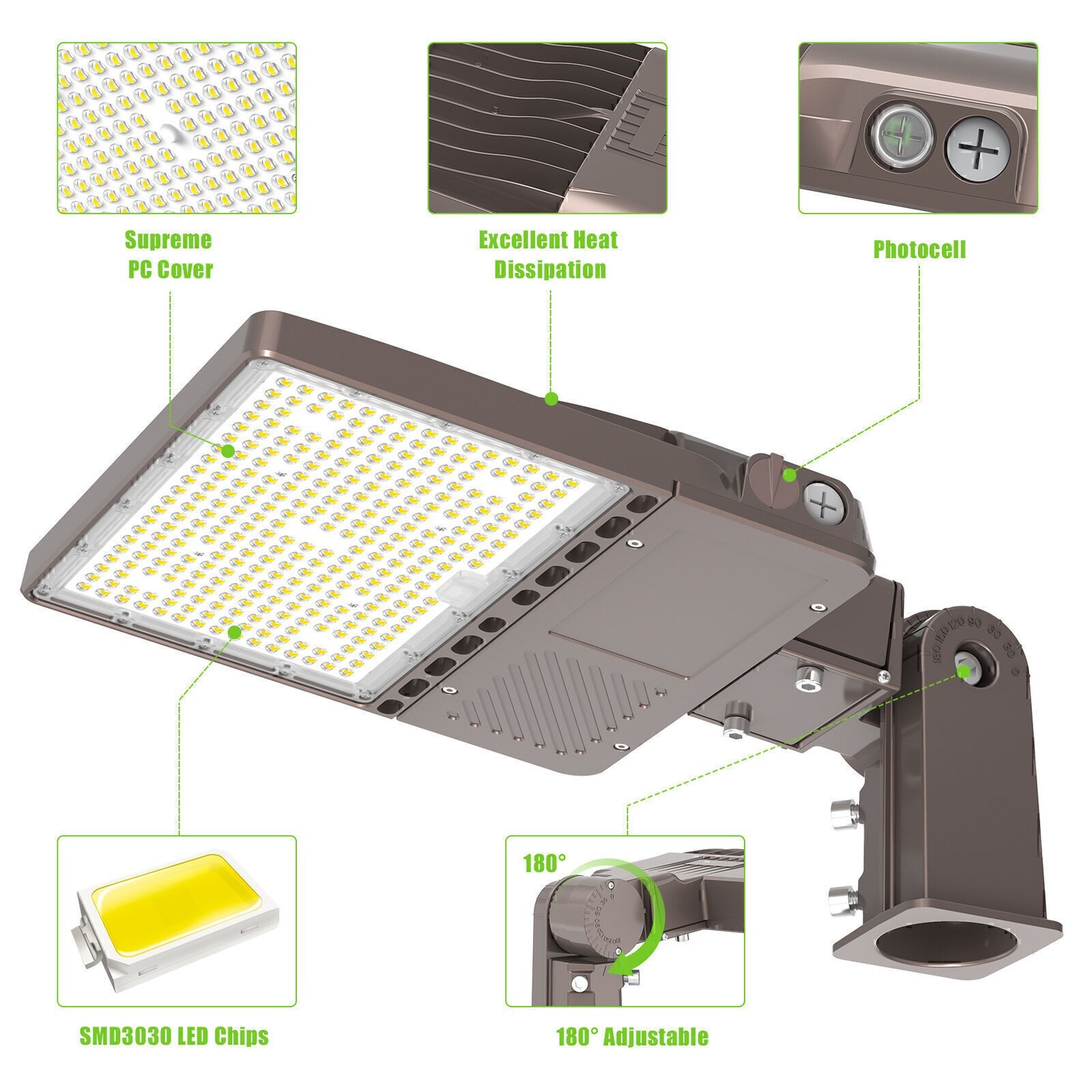 LED Parking Lot Lights 200W 28000LM 2 Pack Slip Fitter Mount Dusk to Dawn IP65