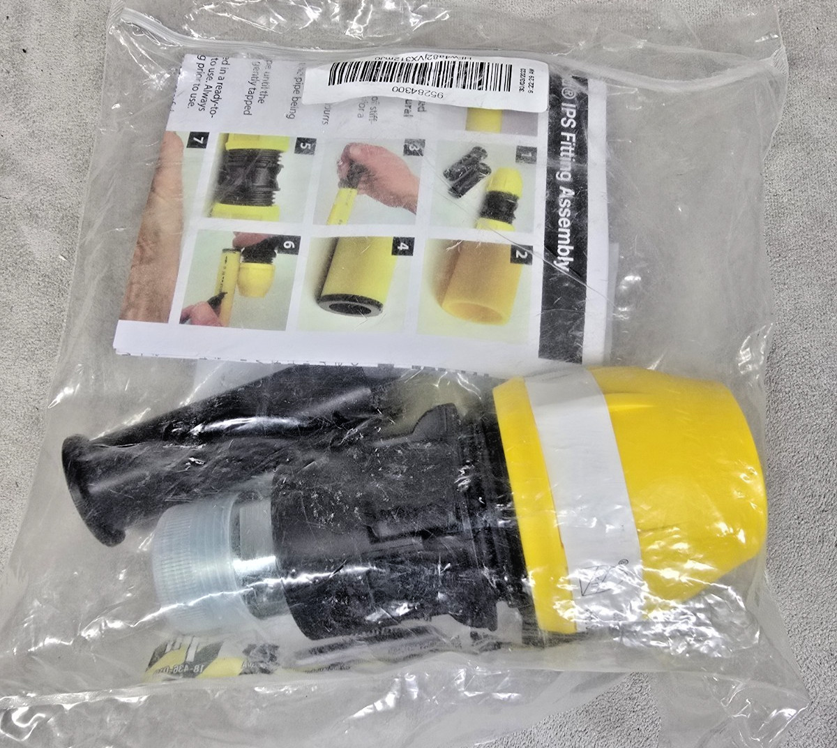 HOME-FLEX 1″ Polyproylene Underground Yellow Poly Gas Pipe Conversion Fitting