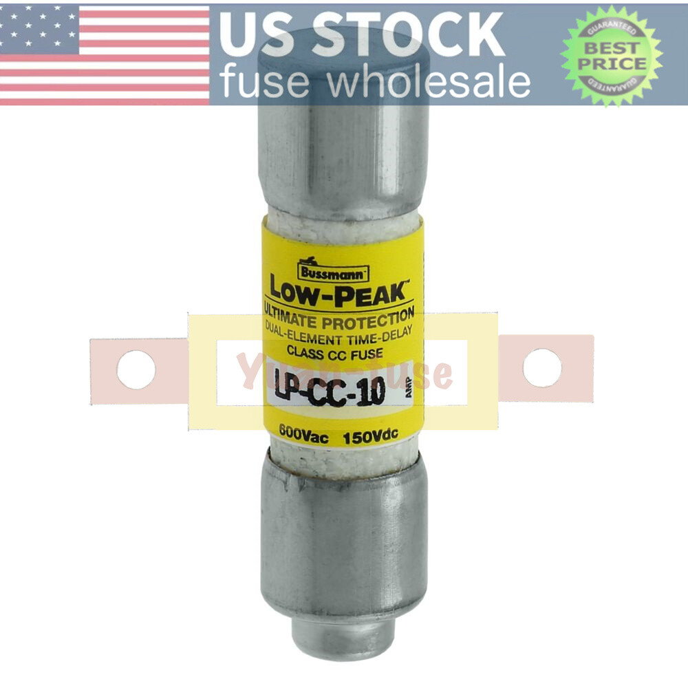10PCS LPCC10 New Bussmann LP-CC-10 10A 600Vac Time-delay Fuse Fast Delivery