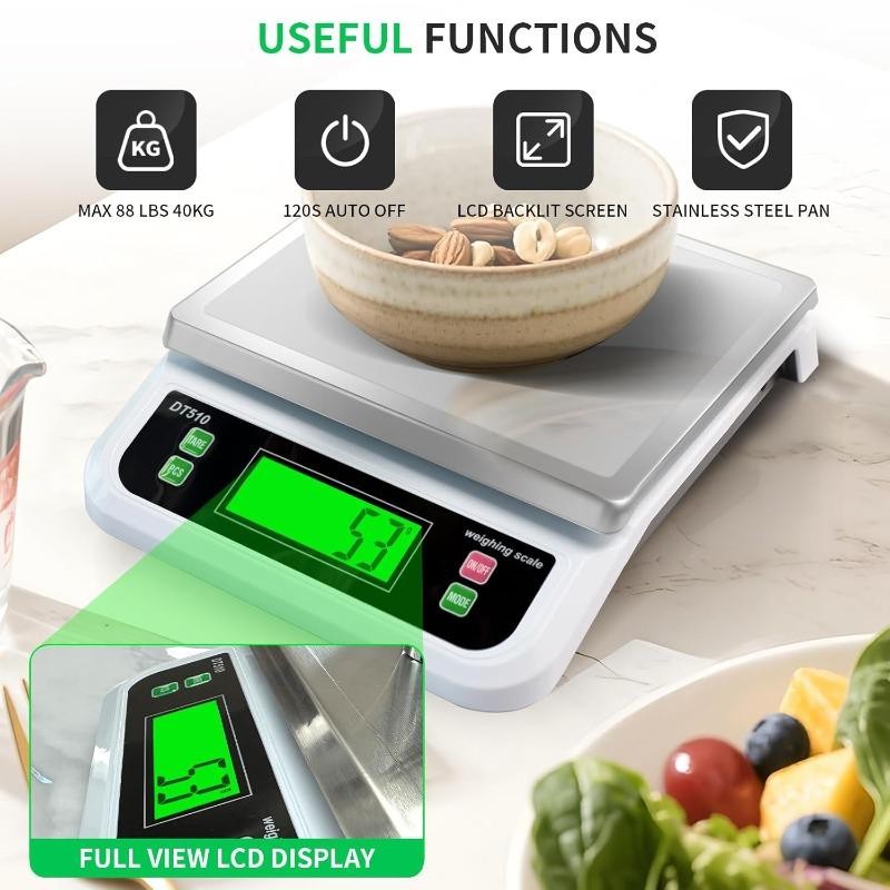 Commercial Food Scales 66LB 30Kg Large Digital Kitchen Scale for Baking Deli M