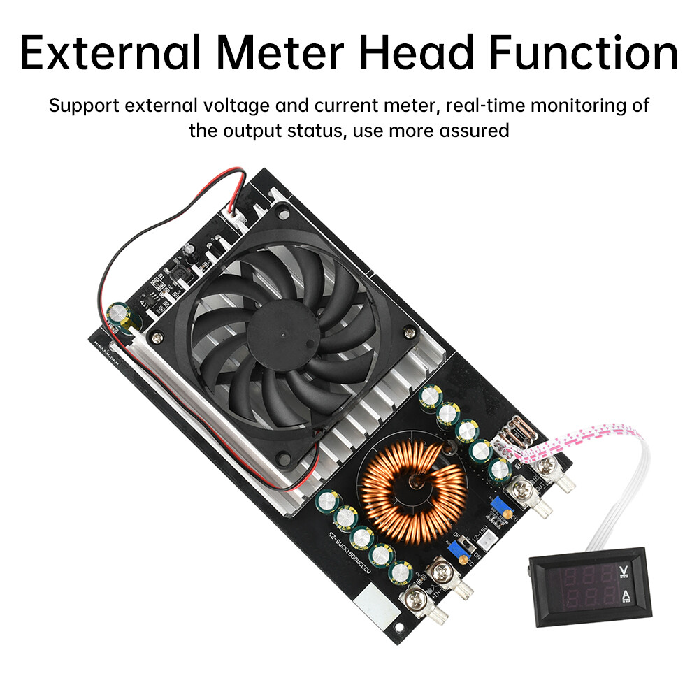 DC-DC Buck Module 1500W Adjustable Power Supply Module 15-90V to 2.5-72V 1.5-50A