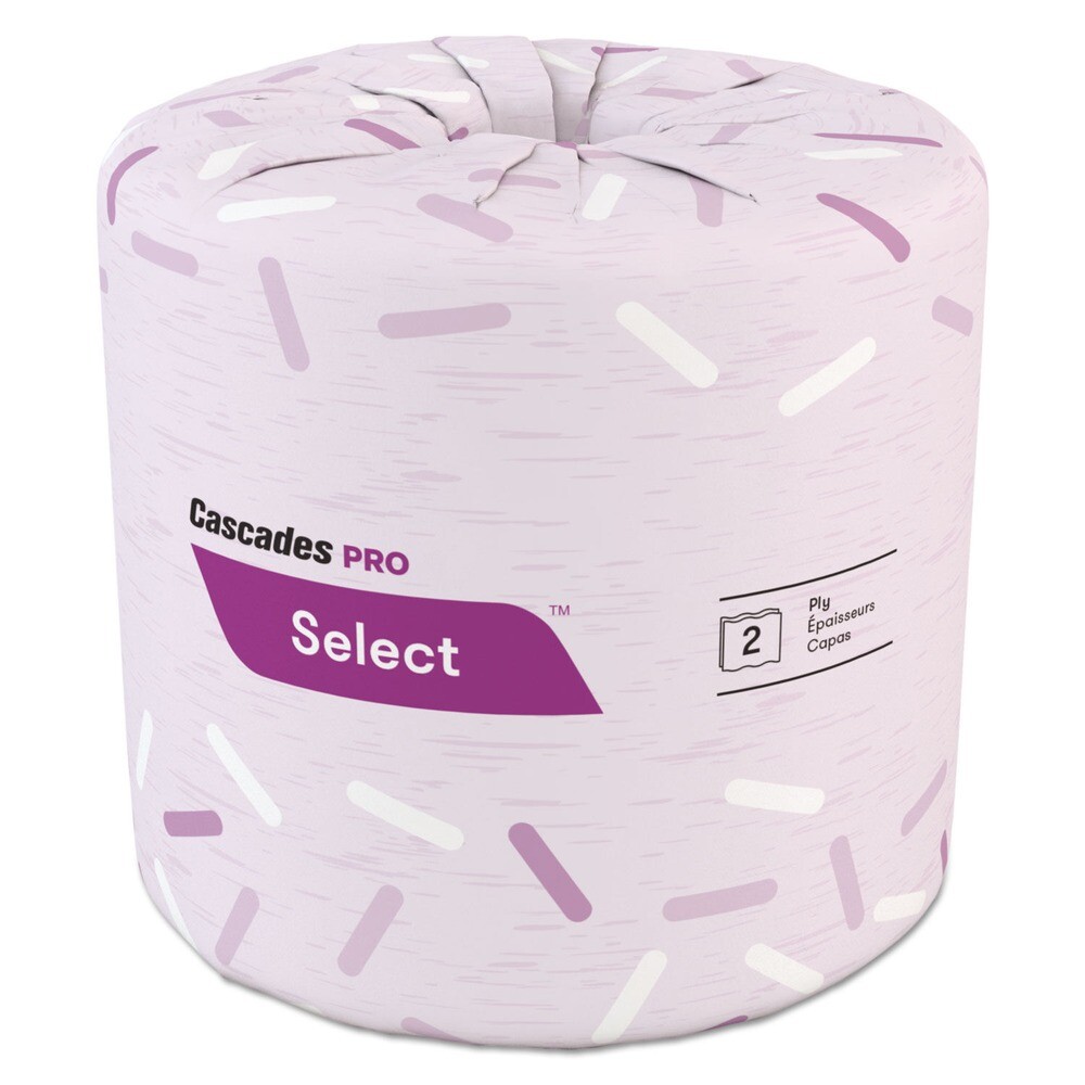 Cascades PRO B040 2-Ply Select Standard Bath Tissue – White (96/Carton) New