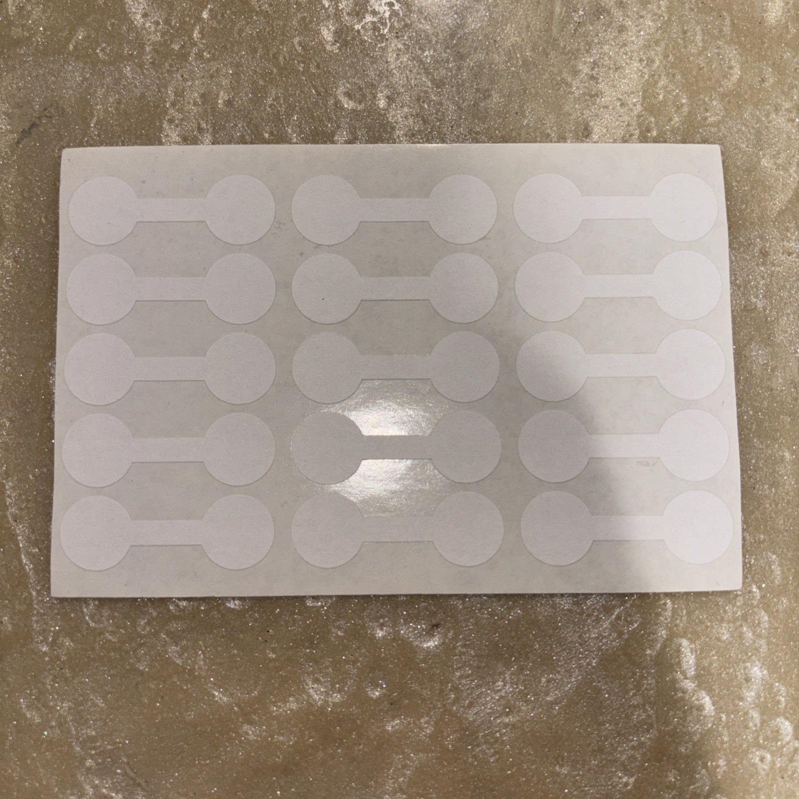 1000 Barbell Ring Tags Jewelry Tags White 9/16 X 1-11/16