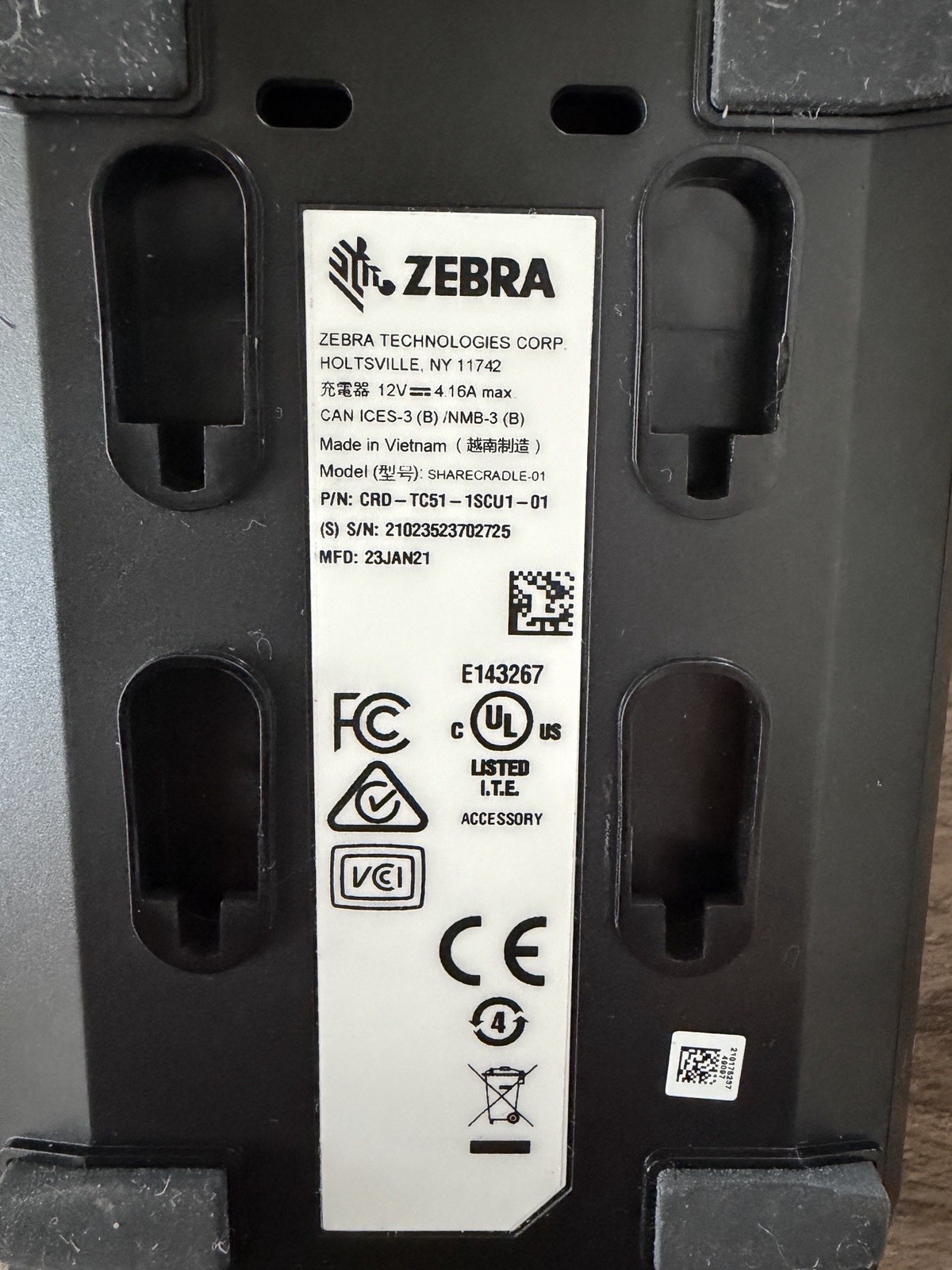 Zebra TC52 TC520K Android 13 Complete OEM Bundle Cradle Grip Battery