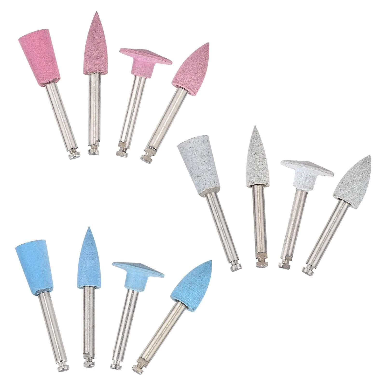 1-100 Pc Dental Low-speed Composite Polishing Grinding Silicone Rubber Point Bur