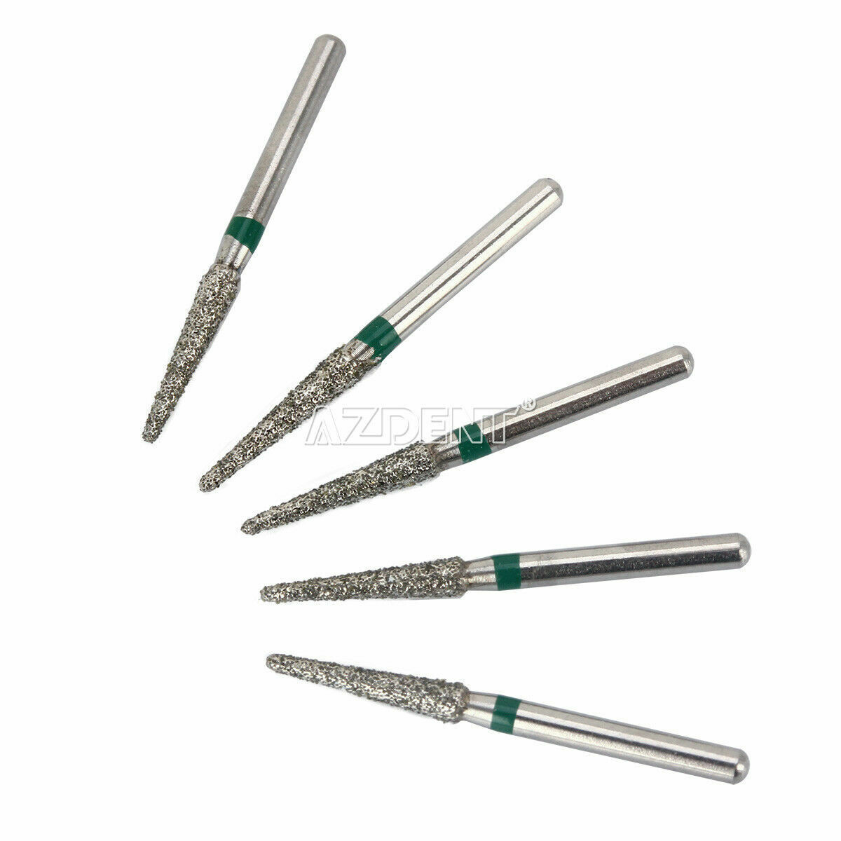 AZDENT Dental Diamond Burs FG1.6mm Tooth Drill For High Speed Handpiece 5Pcs/Box