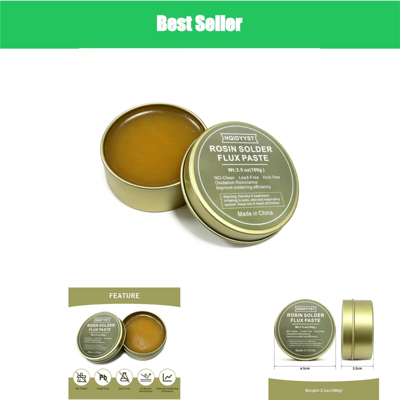 100g Rosin Soldering Flux Paste – Lead-Free & No-Clean for Electronics