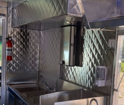 48X120 Diamond Stainless Steel Quilted Wall Back Splash Restaurant Food Truck