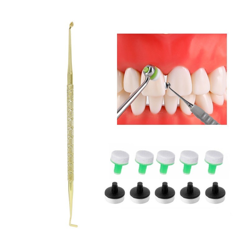 Dental OptraSculpt Foam Pads Kit Veneer Composite Resin Filling Spatula Handle