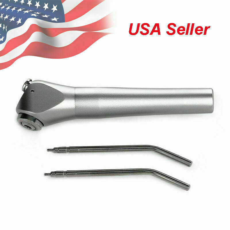 Dental 3 Way Air Water Spray Triple Syringe + 2 Nozzles Valve Core style button